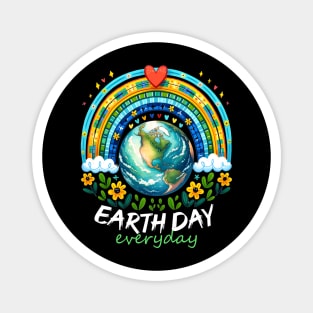 Earth Day Rainbow, Every Day funny Design 54th anniversary 2024 Magnet